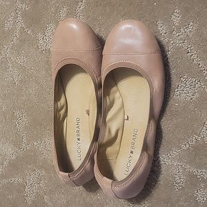 Lucky Brand Tan Emmie Ballet Flat | Women’s 7.5